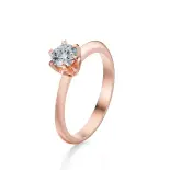 Pierścionek z różowego złota z diamentami AJPZ_002